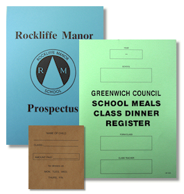 Photo: School Register, Prospectus, Dinner Money Envelop